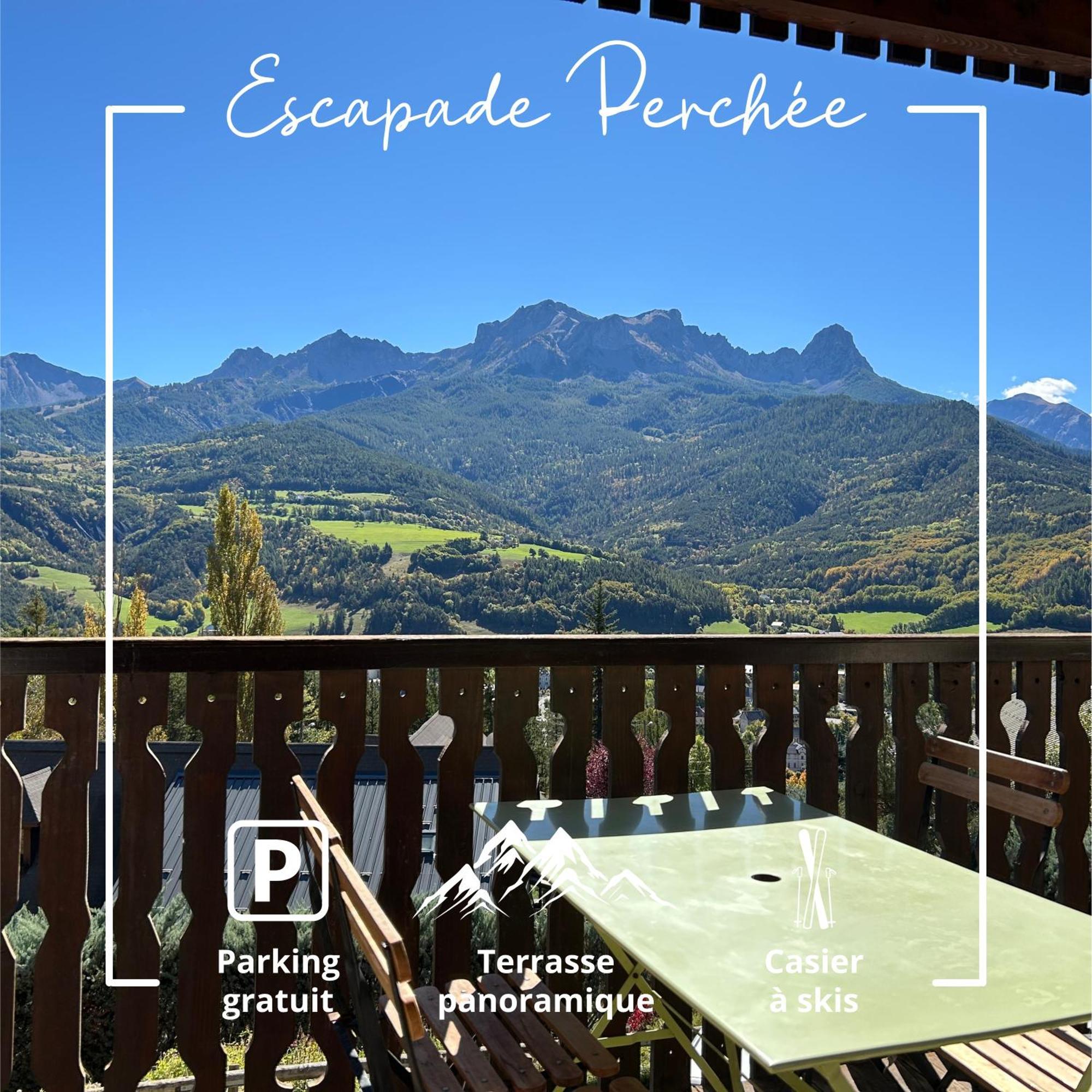 Appartement Escapade Perchee - Vue - Balcon - Parking Barcelonnette