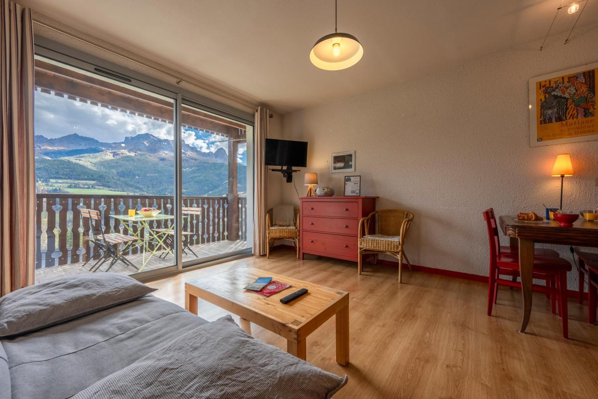 Escapade Perchee - Vue - Balcon - Parking Barcelonnette